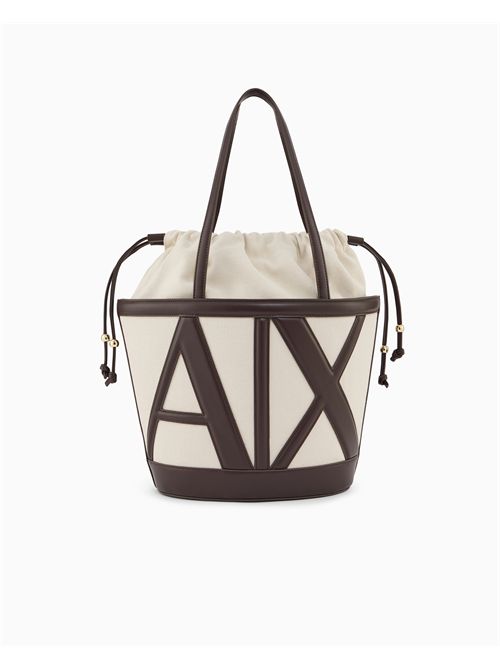 Borsa a secchio di tela minimalista